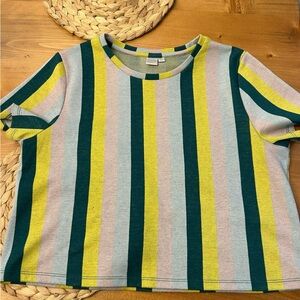 Twik Multicolor Striped Short Sleeve Tee